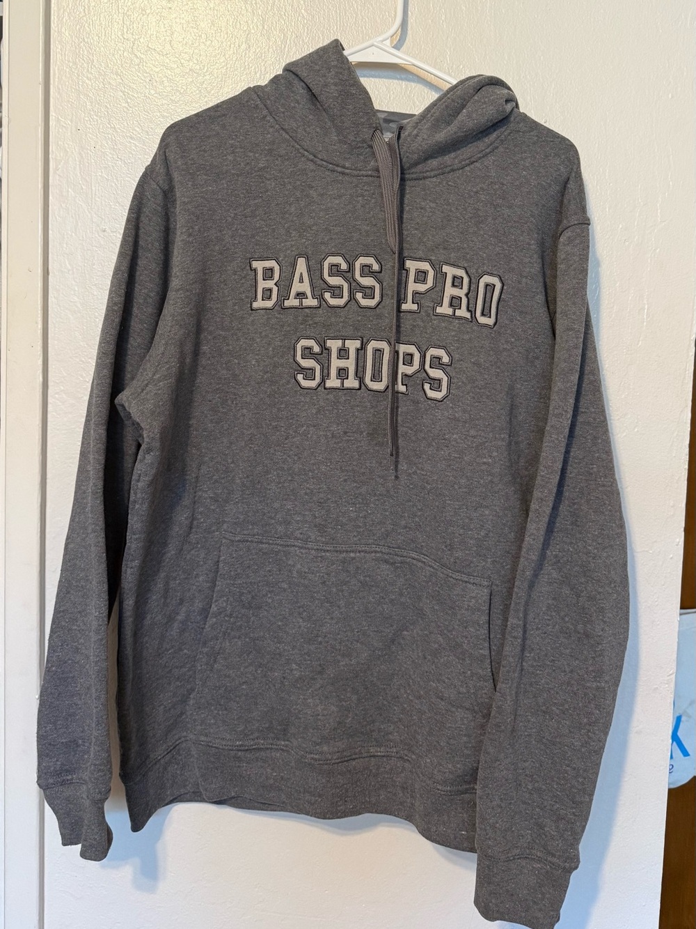Bass Pro Shops Gray Pullover Hoodie with Logo